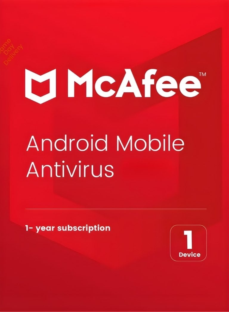 McAfee Android Mobile Antivirus | 1 Device 1 Year| Digital License